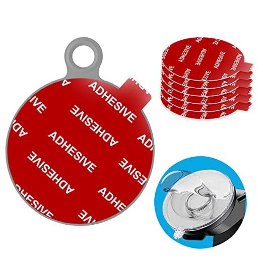 Very High Bond Sticky Adhesive, 6 Pack Dashboard Pad Mounting Disk Adhesive