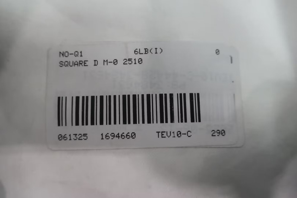 Square D 2510 MB02 Size M-0 Manual Starter 5hp