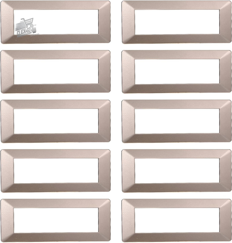 10 Vimar Plana Compatible Plates 7 Modules Bronze - High Quality Technopolymer