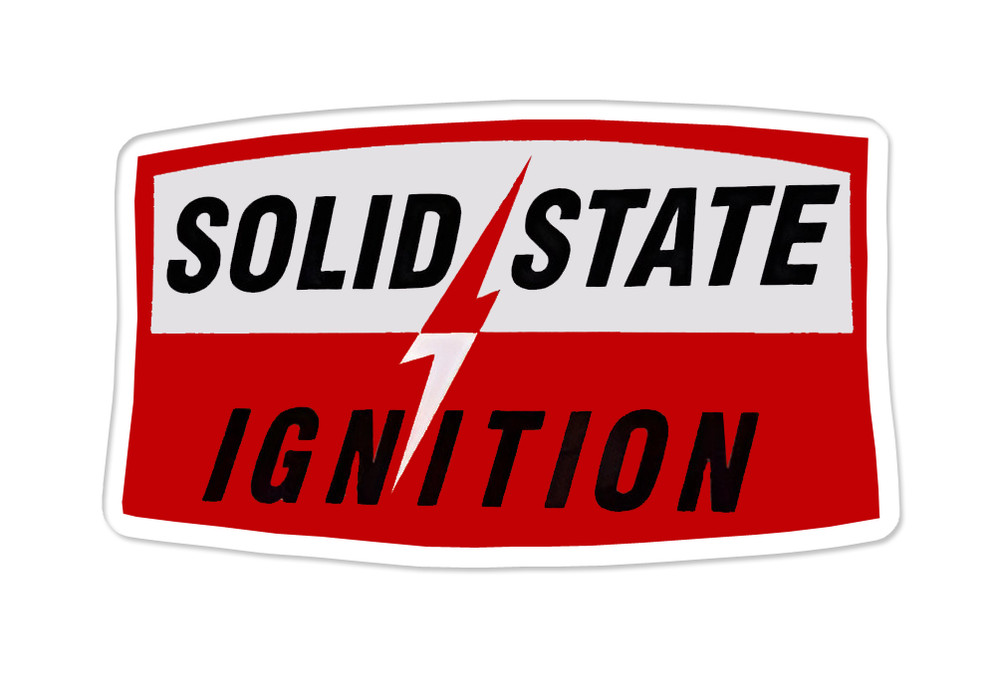 SOLID STATE IGNITION for TECUMSEH ENGINE, Vinyl STICKER, mower, minSticker Decal