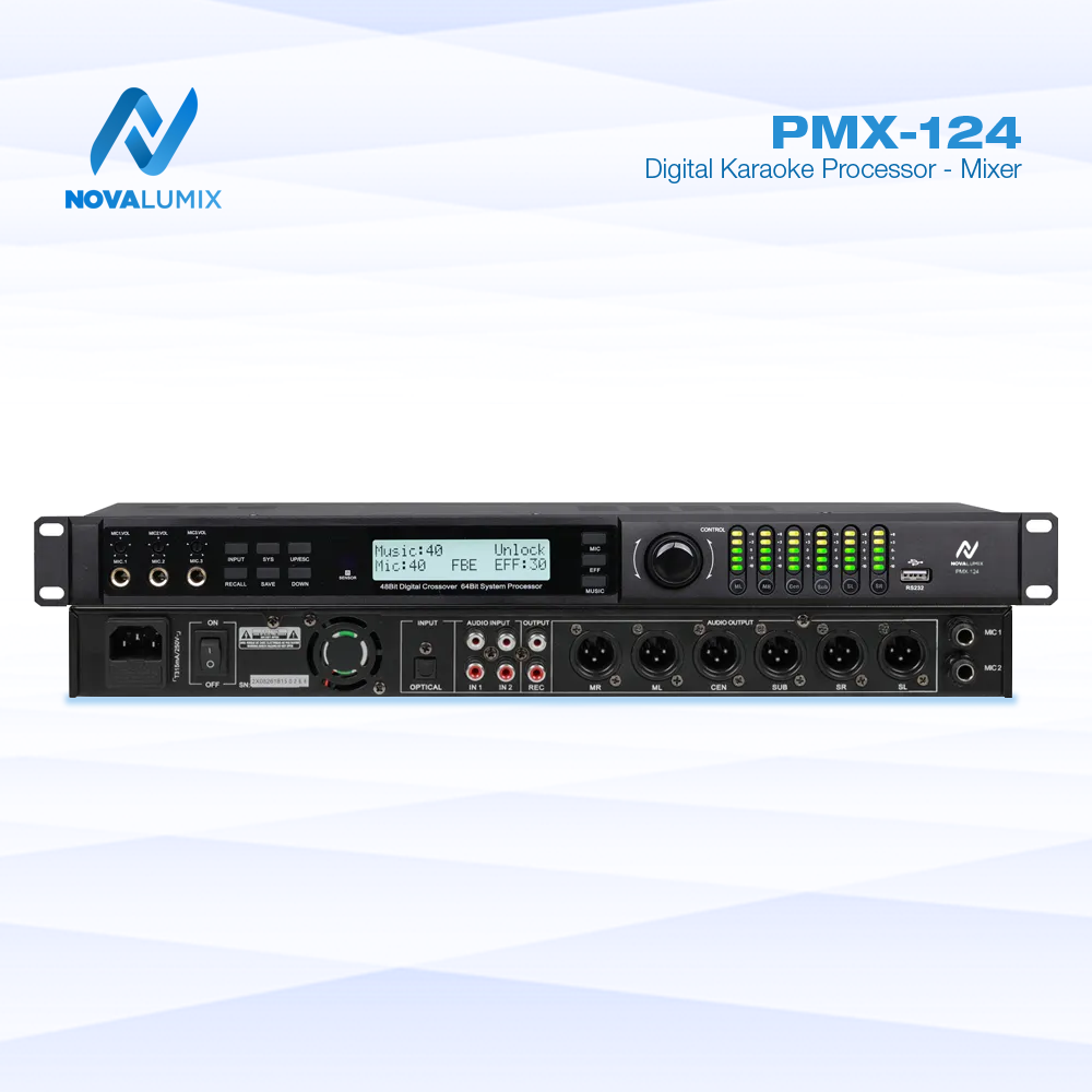 PMX-124 Digital Karaoke Processor - Mixer | NovaLumix | Must Have