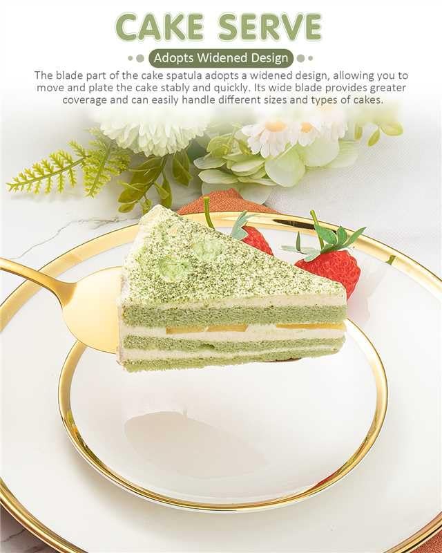 2-Piece Premium Cake Cutting Set, Exquisite and Server with Serrated Design, ...