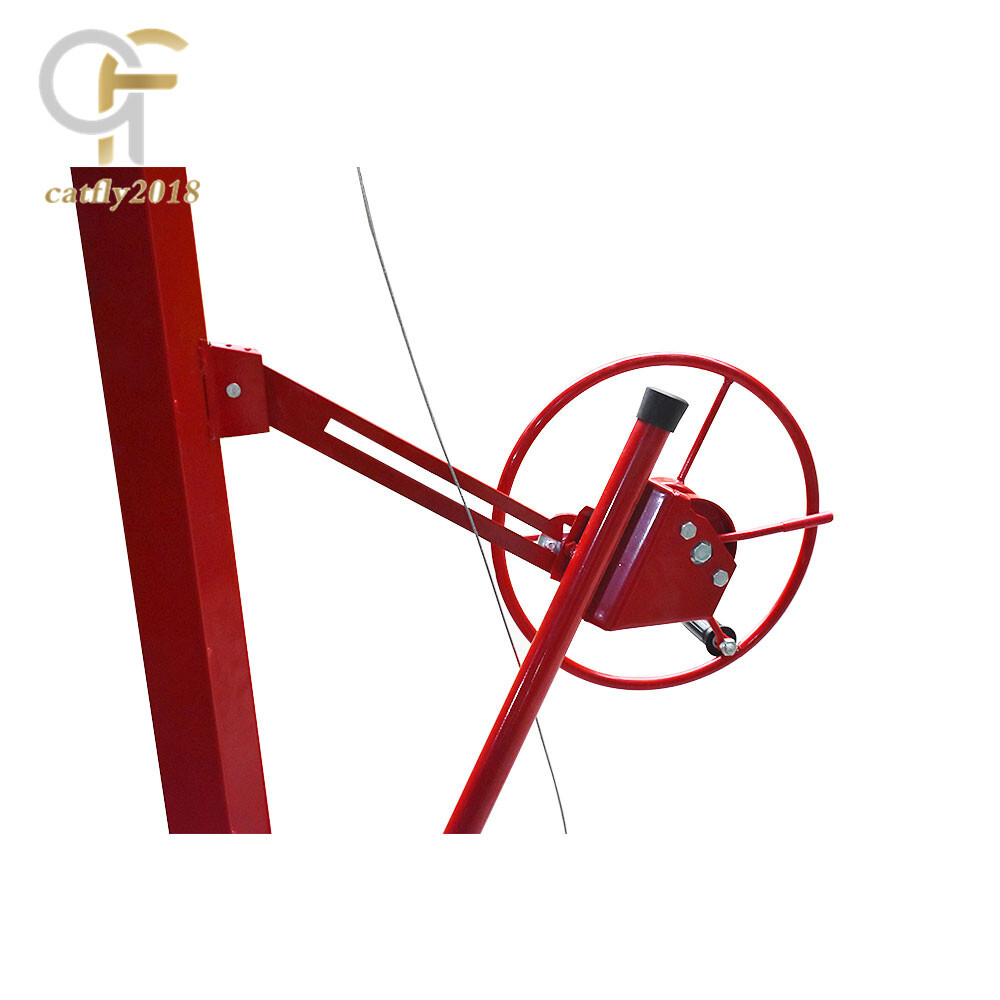 16FT Drywall Lift Plasterboard Panel Rolling Lifter Lockable 150lbs