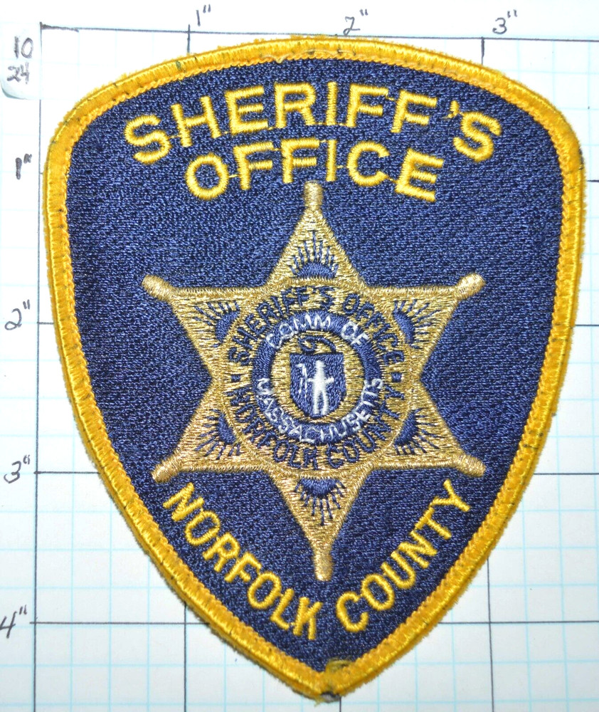 MASSACHUSETTS, NORFOLK COUNTY SHERIFF'S OFFICE POLICE DEPT PATCH