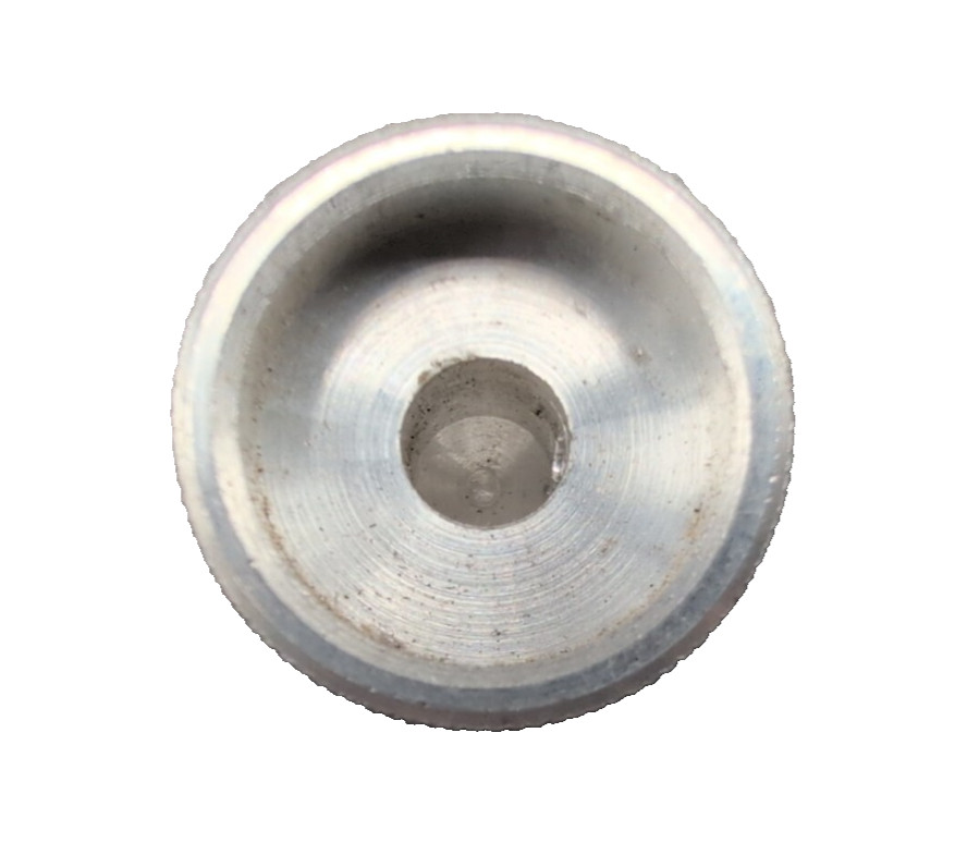 VINTAGE ALUMINUM STEREO CONTROL KNOBS (Qty 4)