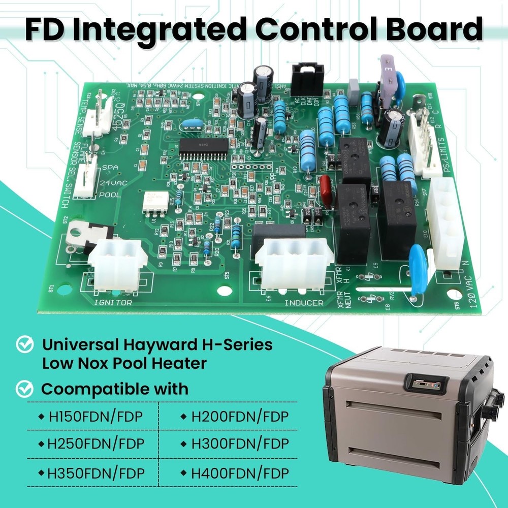 FDXLICB1930 FD Integrated Control Board Replacement Kit for Hayward Pool Heater