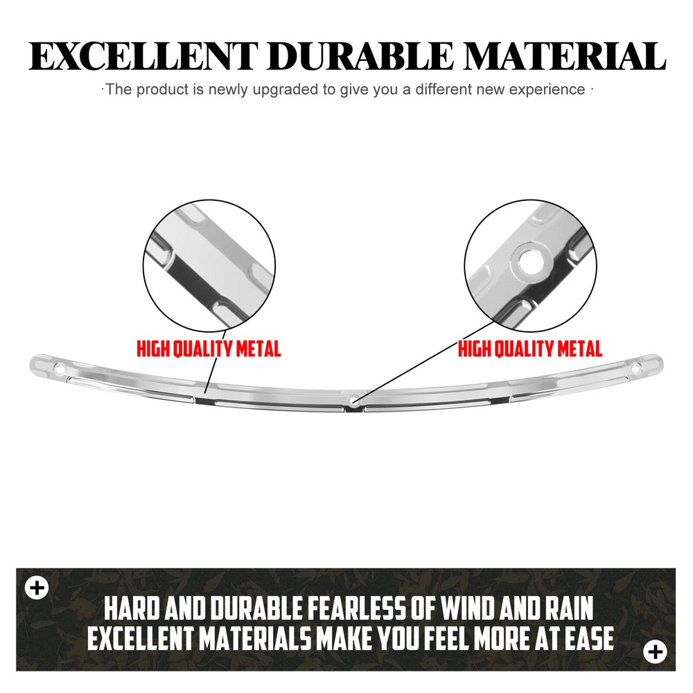 Chrome Fairing Windshield Windscreen Trim For Harley Electra Street Glide 96-13