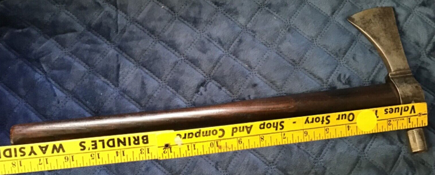 Old NATIVE AMERICAN AUTHENTIC Early ANTIQUE TOMAHAWK Pipe Head Un-Drilled Handle