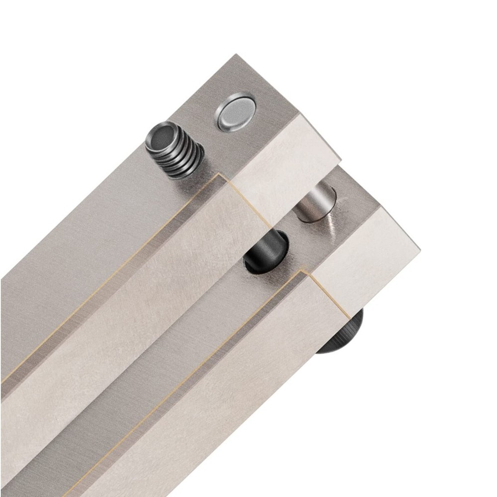 HARDENED FILE GUIDE WITH CARBIDE SURFACE FOR KNIFE MAKING