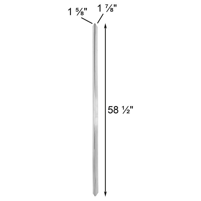 S&K Telescoping Aluminum Triangular Pole, 12'