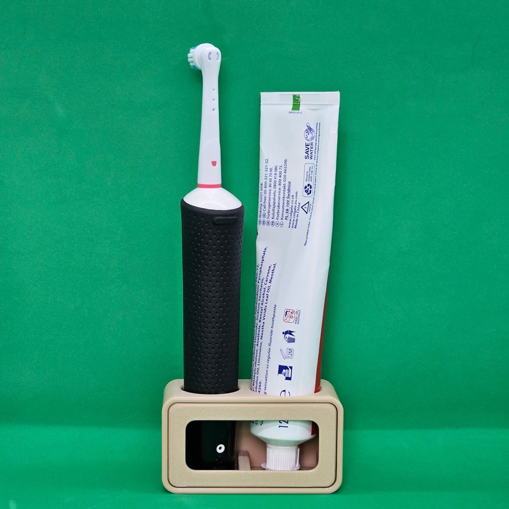 Floating Electric Toothbrush & Toothpaste Wall Mount Holder - Universal | Oral B