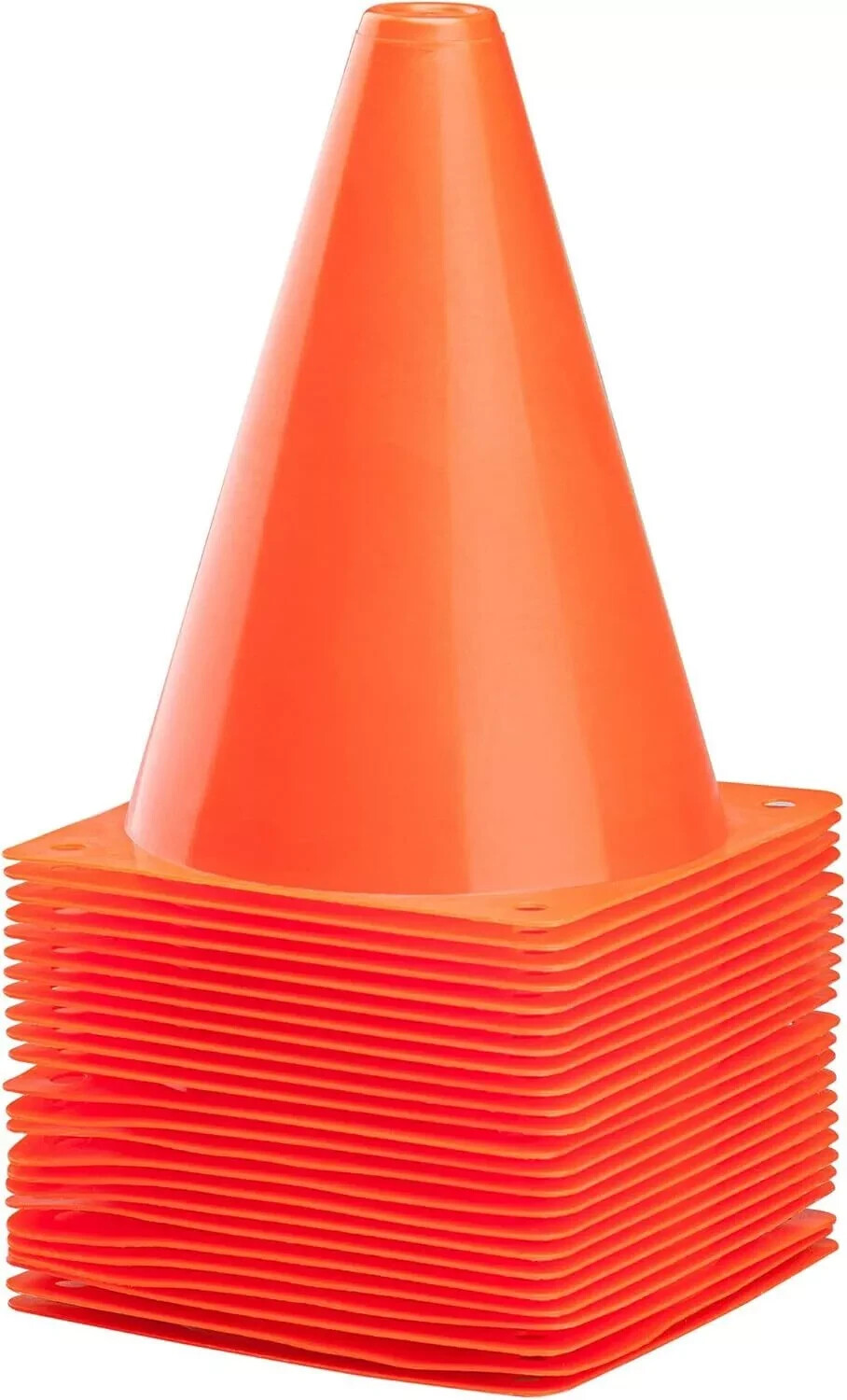 CARTMAN Plastic Training Cones 7 Inch 24 Pack