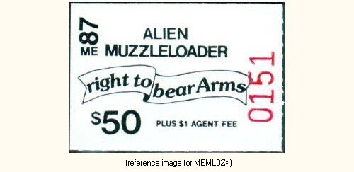 D2K Maine Muzzle-Loader Stamp 1987 $50.00