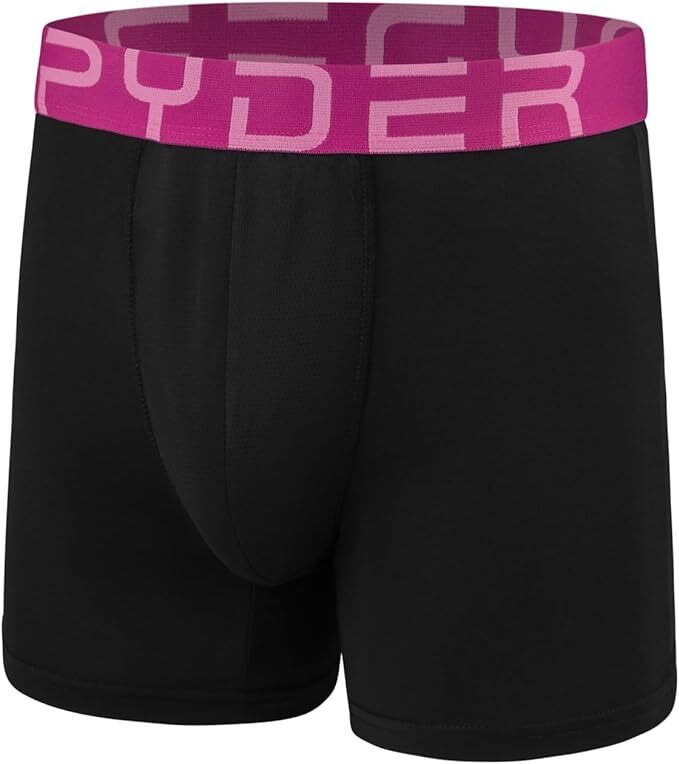 4 Pck SPYDER MEN MESH PERFORMANCE STRETCH Boxer Briefs BLACK Medium Large XLarge
