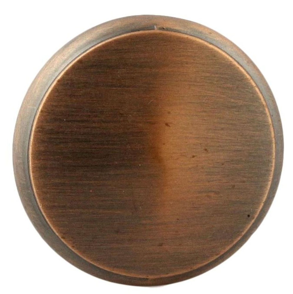 1" Small Knob Red Antique Copper