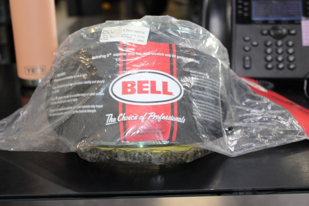 BULLITT BUBBLE GOLD IRIDIUM BLACK SHIELD BY BELL