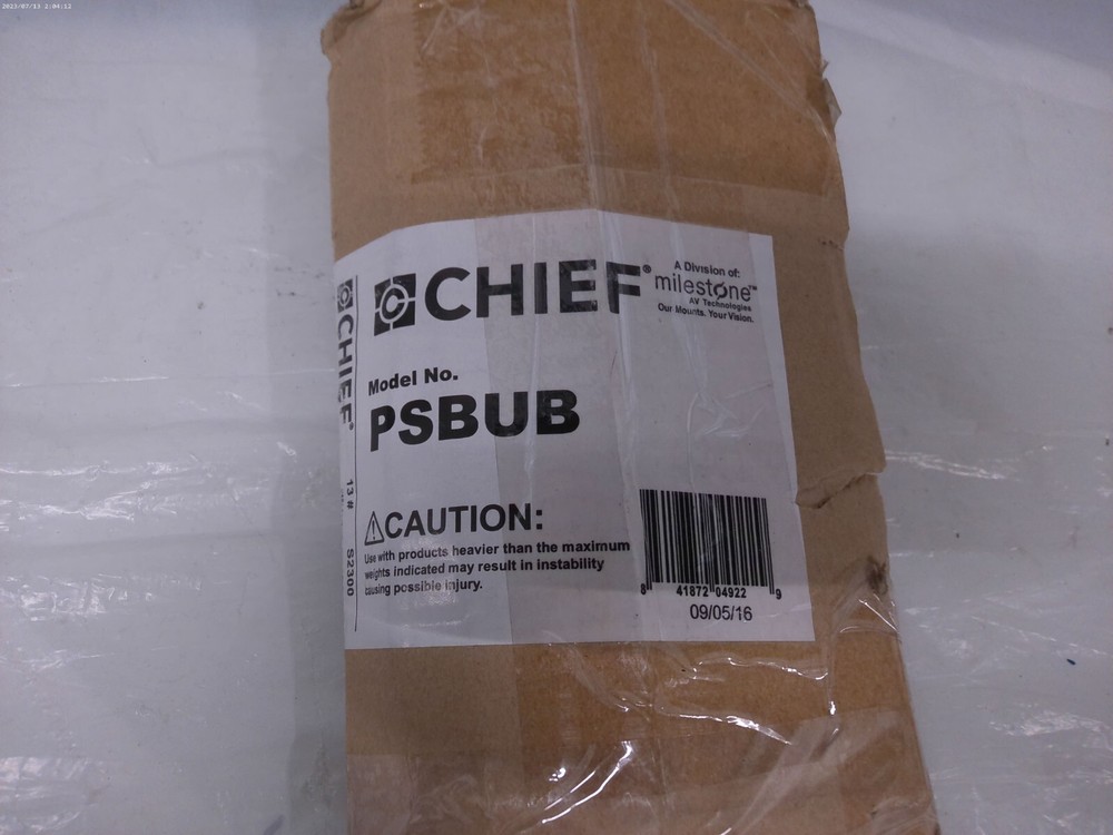 Chief PSBUB P-Series Universal Flat Panel Interface Bracket Black