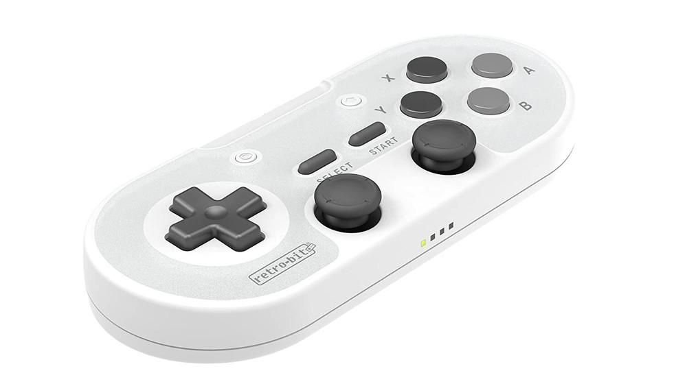 Retro-Bit Legacy 16 Wireless 2.4GHz Controller for SNES, Switch, PC, Mac - Gray