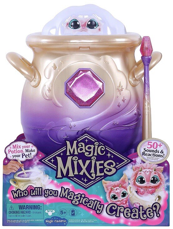 2 Magic Mixies Magical Misting Cauldron Interactive Plush Potion 8” Moose Toy
