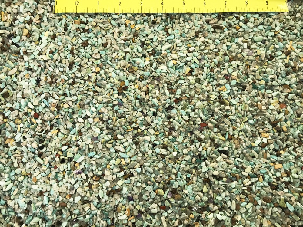 AMAZONITE X-Mini (4-6mm) tiny polished blue stones 1/2 lb.