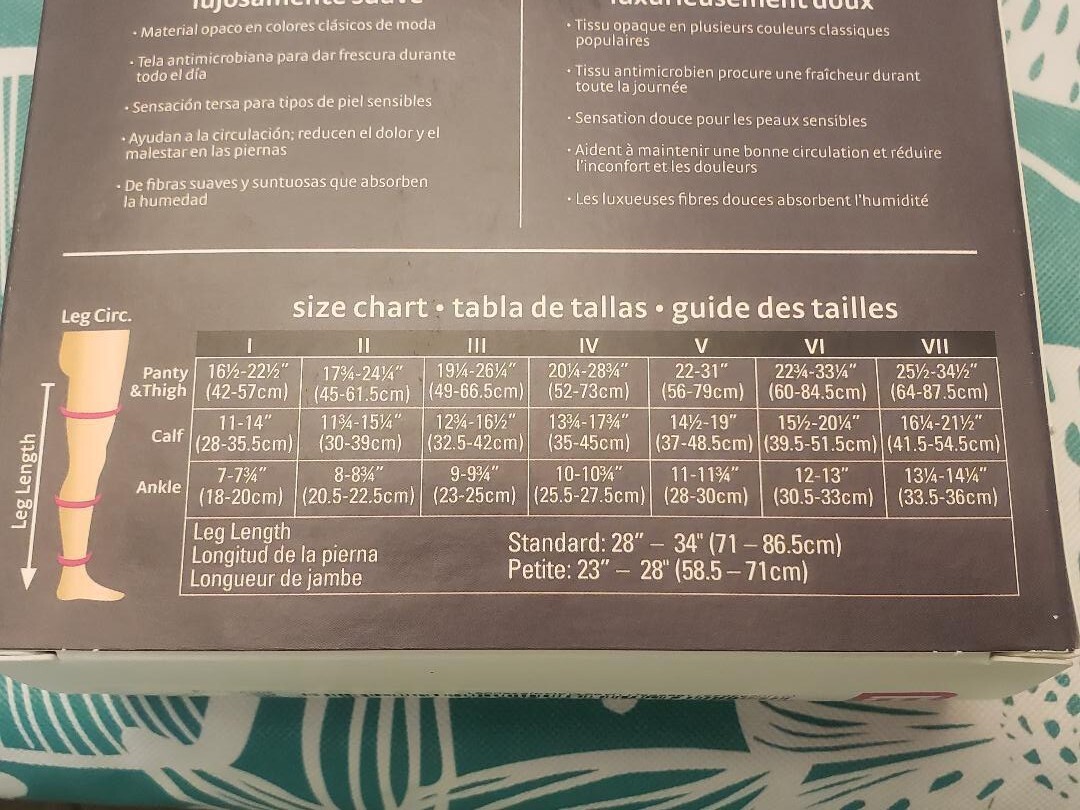 Mediven Comfort Compression Stockings Thigh High w Lace Band 20-30 Size & Color