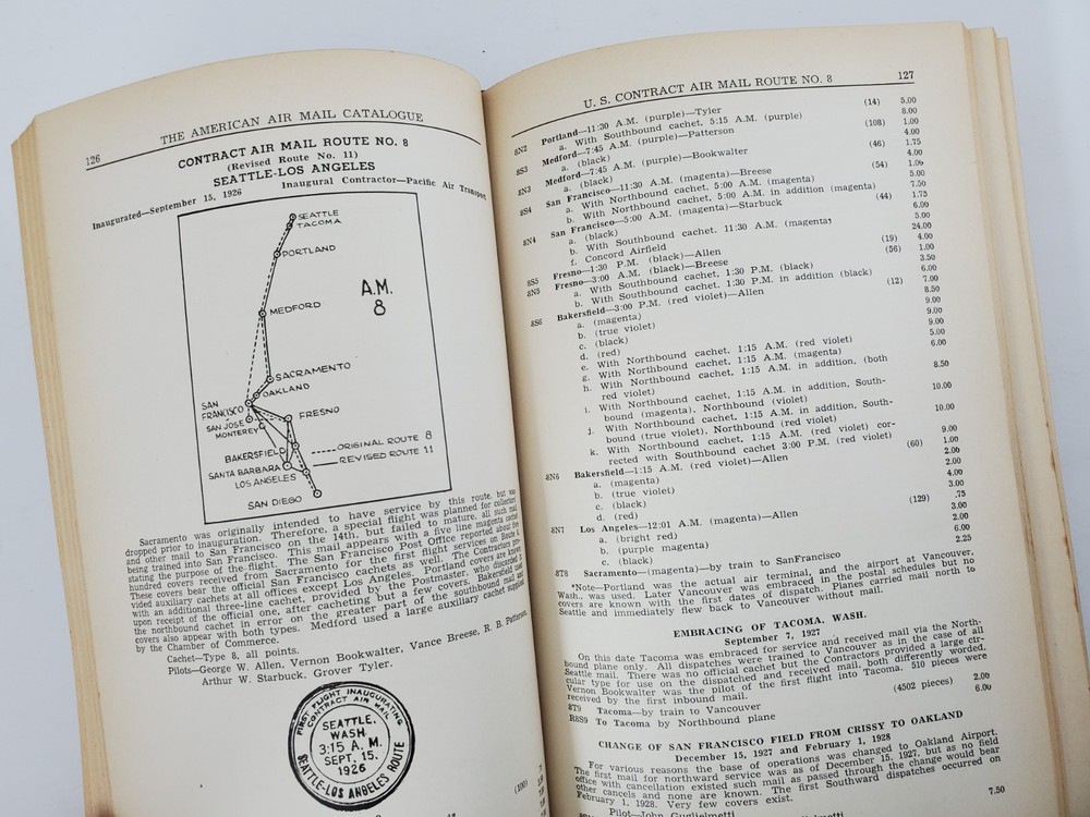 1940 American Air Mail Catalogue First ed Reference Listing Airpost of the World
