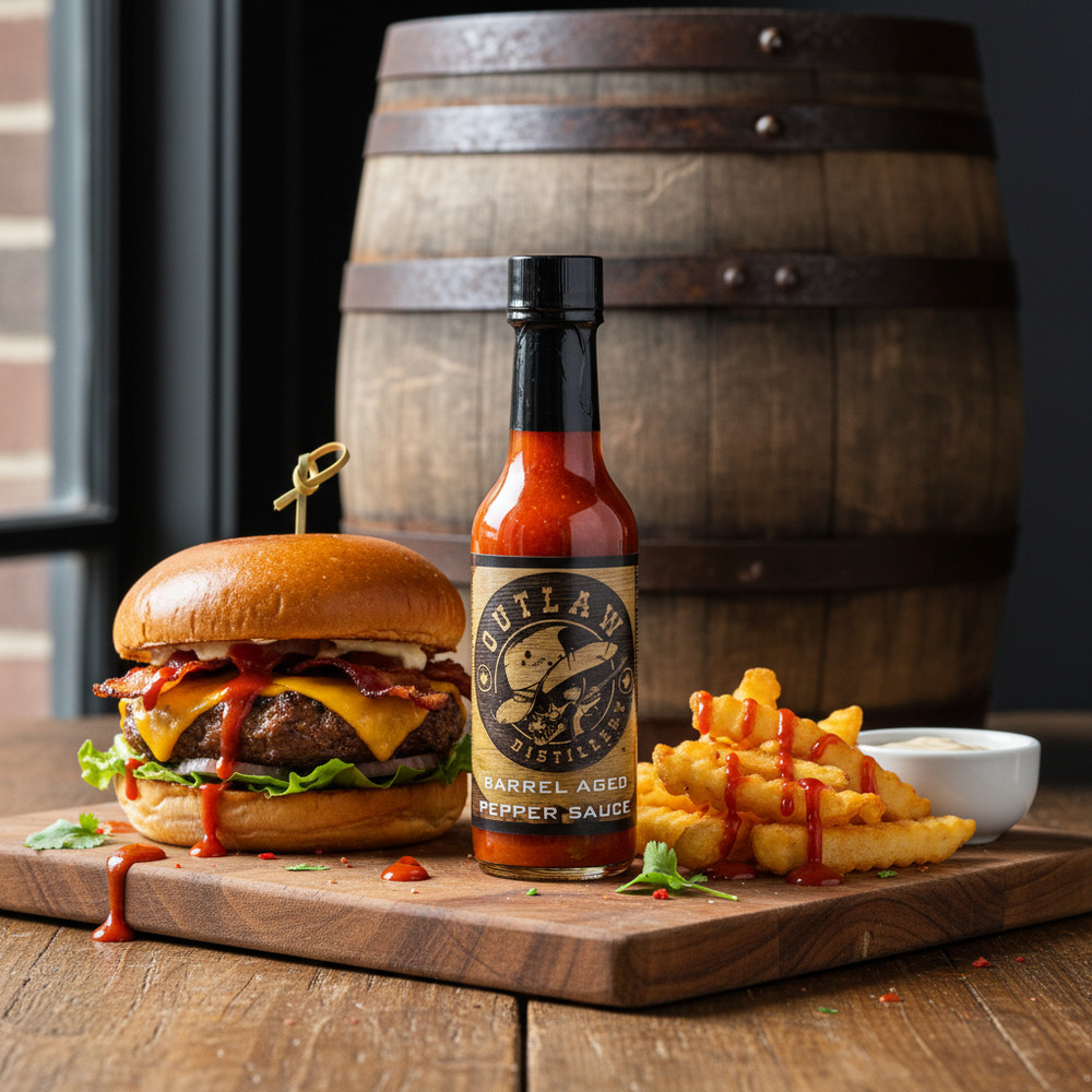 Barrel Aged Red Bourbon Whiskey Pepper Sauce