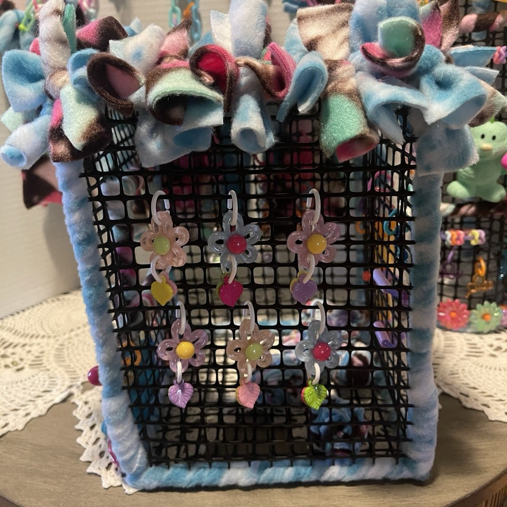 Multicolor Sugar Glider Climbing Toy Set, Plastic & Fleece, Exercise Accessory