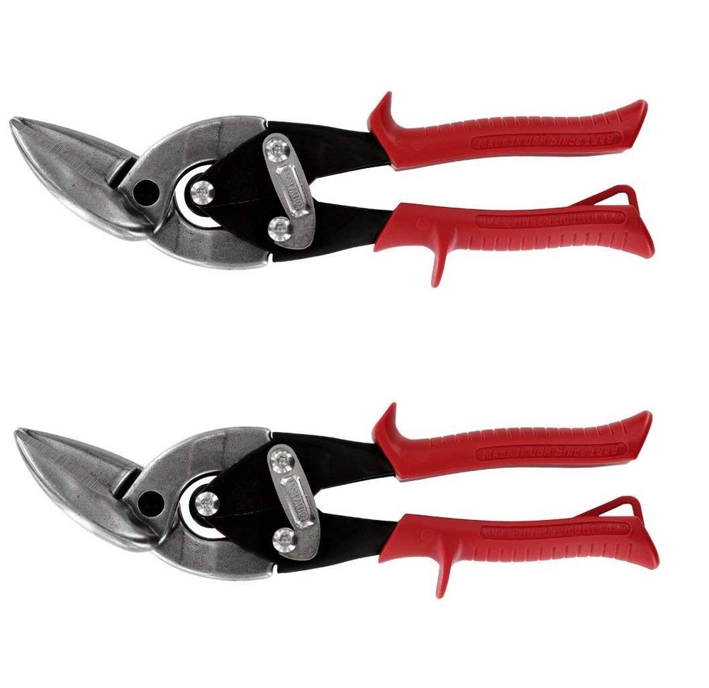 Midwest P6510L Forged Snips Offset Left Aviation Snip 2Pack