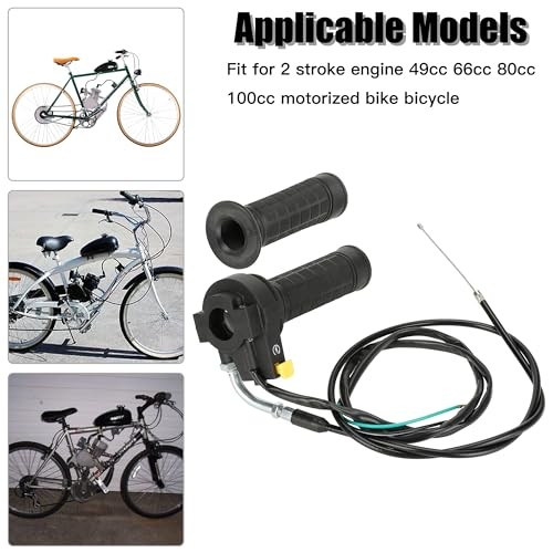 Throttle Cable Twist Throttle Handle Grip Assembly for 2 Stroke Engine 80cc