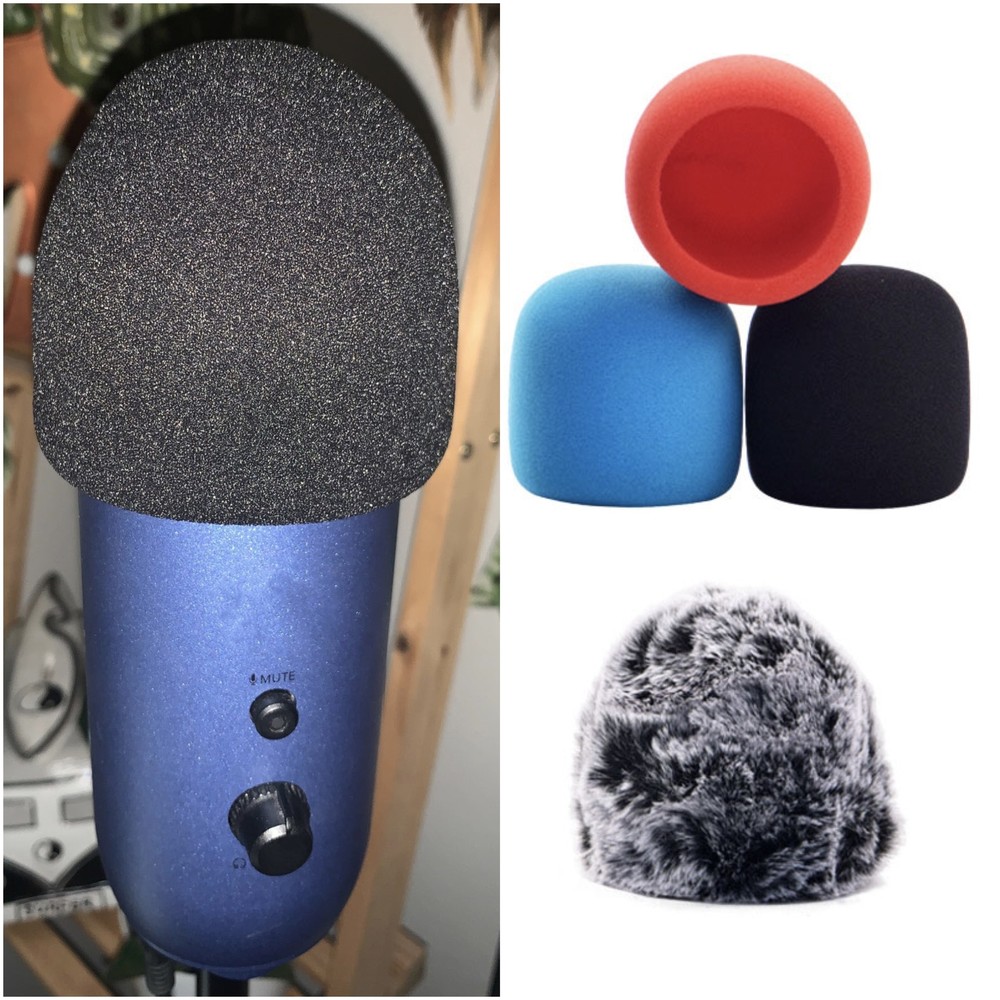 Suitable For Studio Blue Yeti Pro Windshield Microphone Sponge Sprayproof Fluff