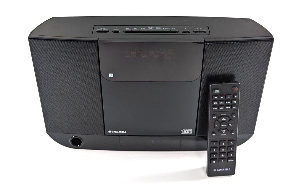 Oakcastle HIFI100 Compact Stereo System with Bluetooth Wall Mountable CD Player