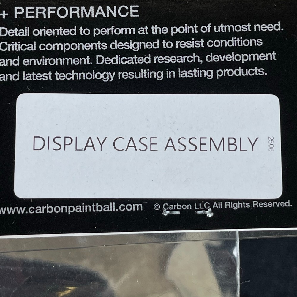 NEW CRBN DRV Display Case Assembly