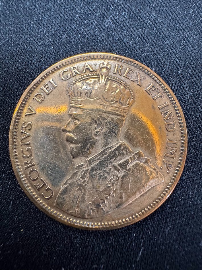 Bronze 1918 Canada Cent RD Proof like- CM-0241