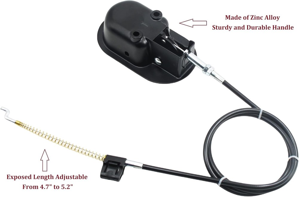 Universal Heavy-Duty Metal Pull Recliner Handle with Cable (Exposed Adjustable 4