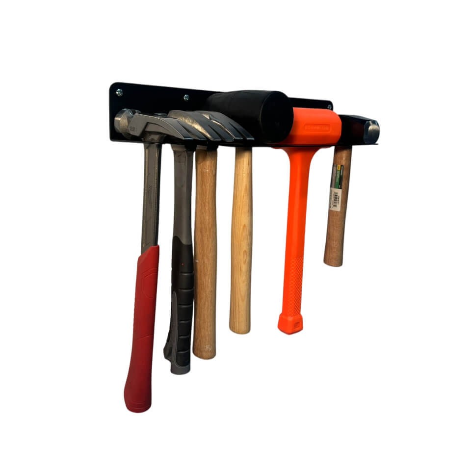 Universal Hammer & Mallet Organizer Holder (Tool Holder, Garage Organization)