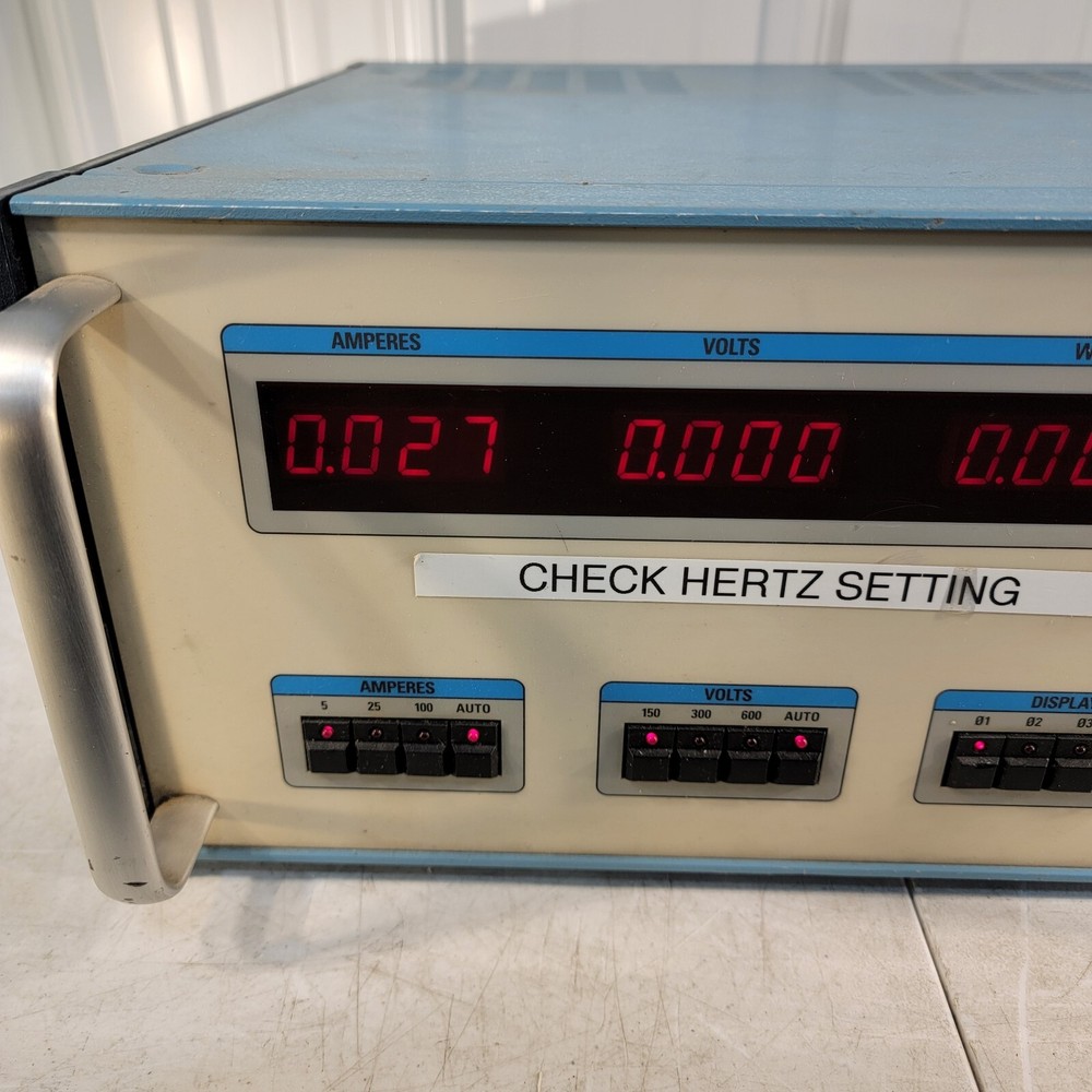 Magtrol 5300 Power Analyzer 3-Phase 1-Phase 100A 600V Max