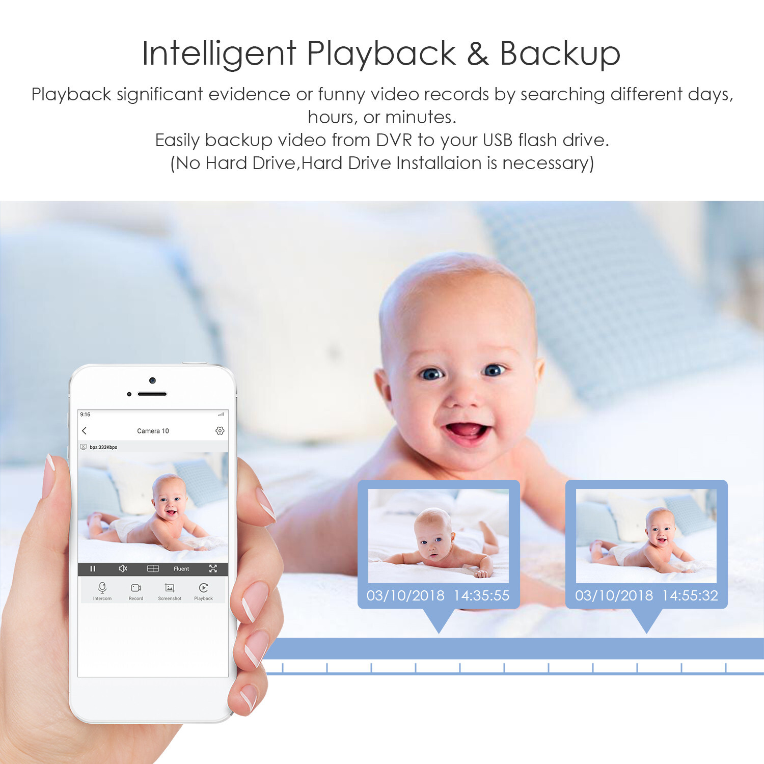 ZOSI H.265+8CH 5MP Lite DVR Security Camera System 1080P Home IR Night CCTV IP66