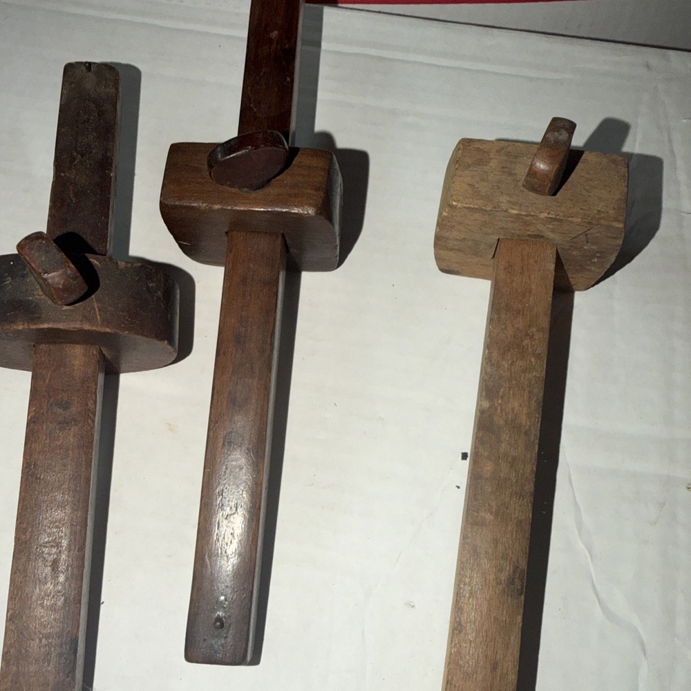 (3) Vintage Carpenter's Scribe Woodworkers Marking Tool