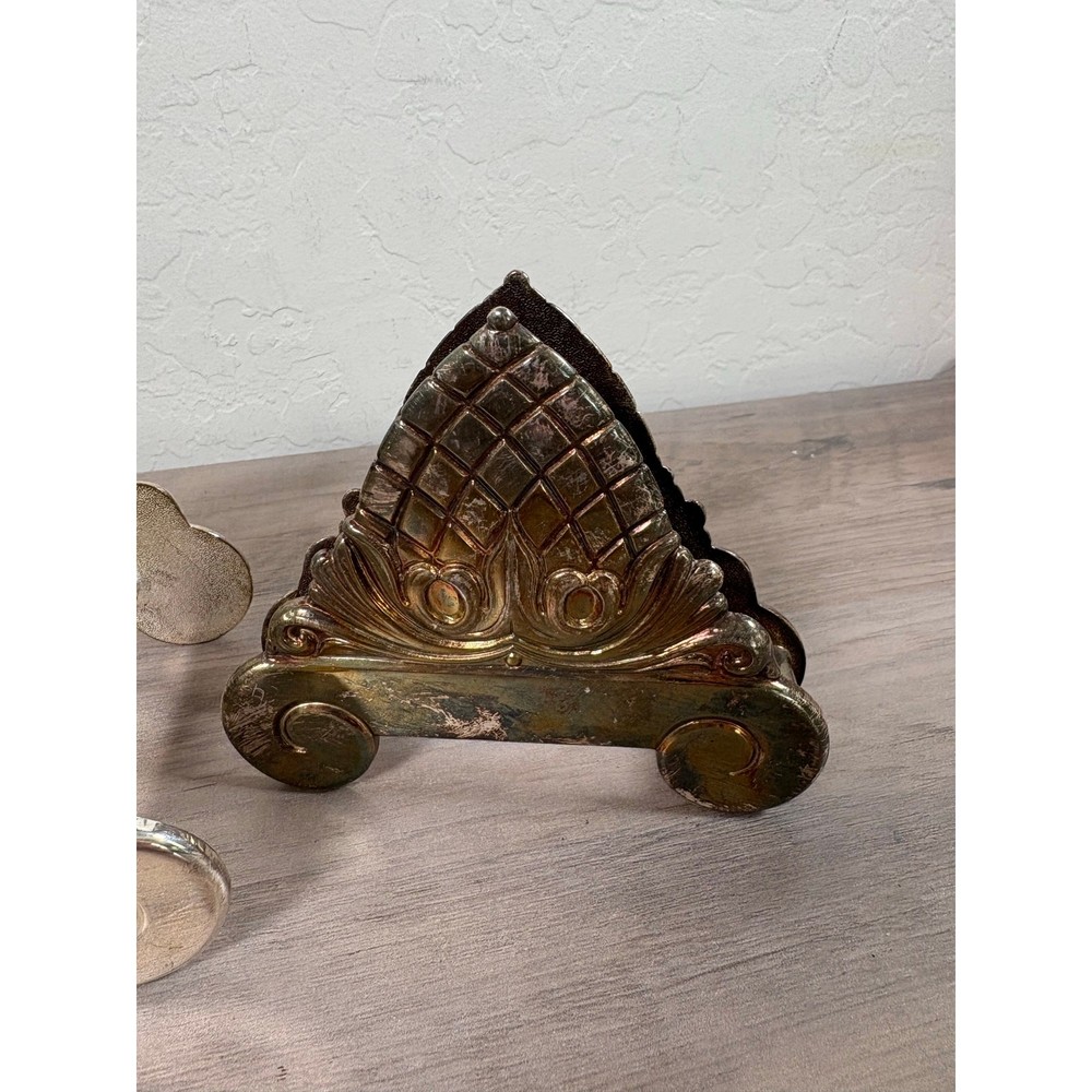 Sheffield Mid Century Silverplated Display Holders- EUC