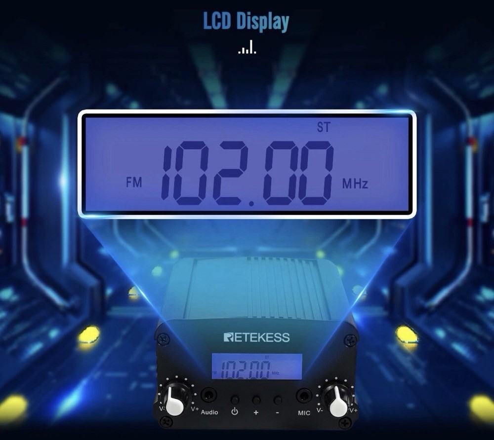 FM Broadcast Transmitter TR509 7W FM Radio Transmitter, Long Range Transmitter