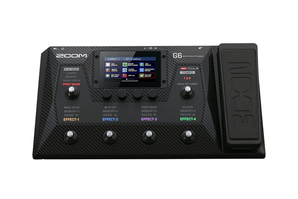 Zoom G6 Guitar Multi-Effects Processor with Expression Pedal Touchscreen