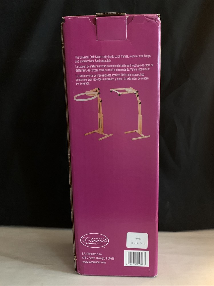 Universal Craft Stand 6111 Frank A. Edmunds Adjustable Hoops Scroll Frames NIB