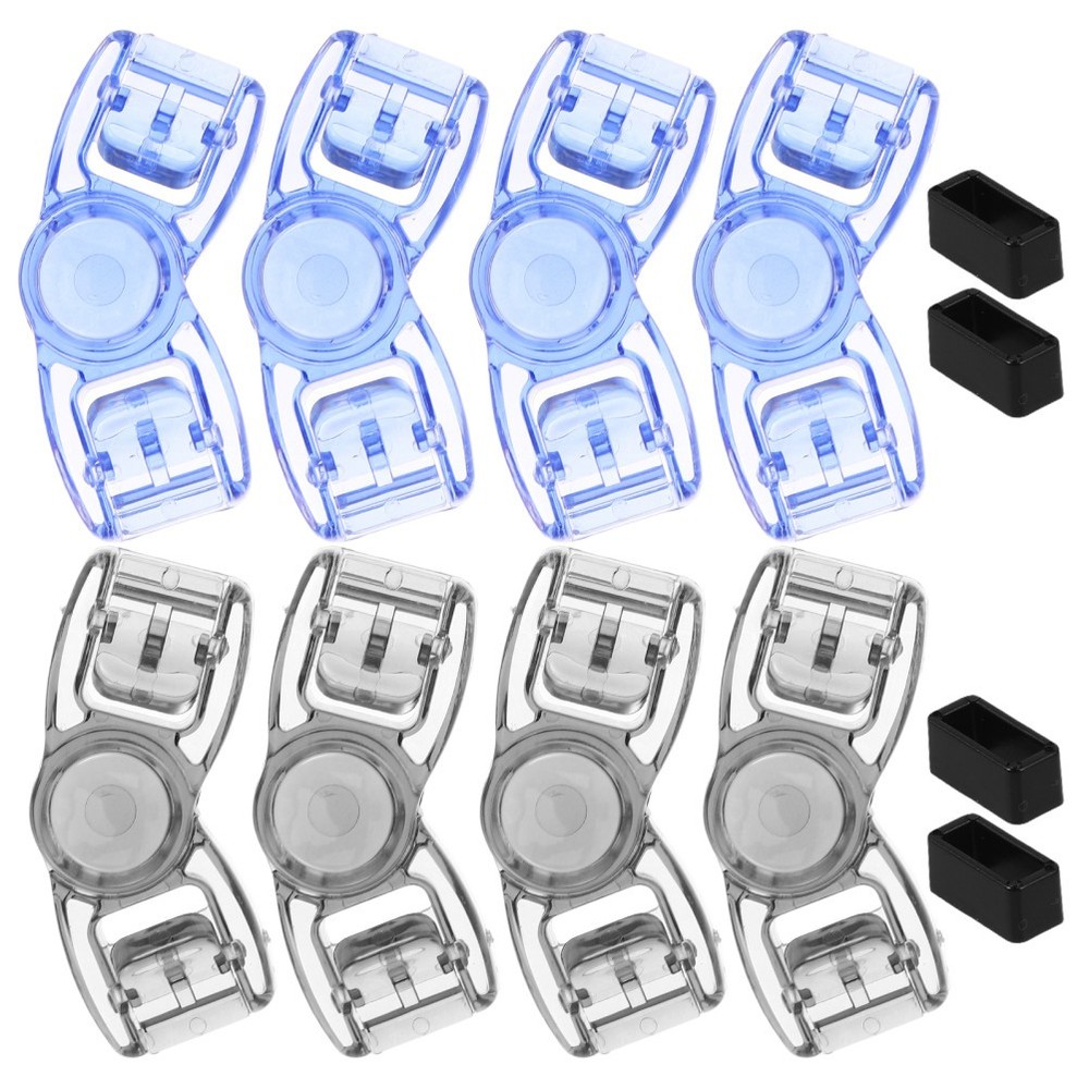 8 Pcs Swim Goggle Buckle Replacement Clips Plastic Quick Release Strap Connector