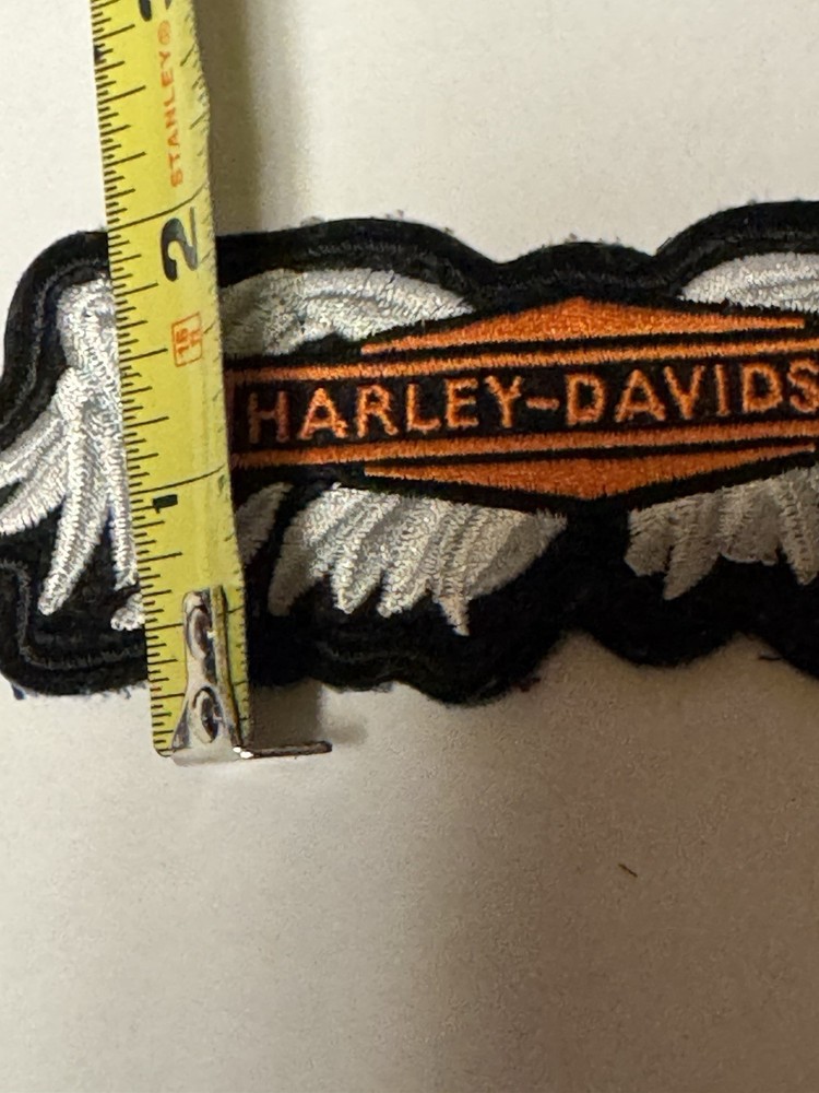 Harley Davidson Winged Bar Embroidered Patch Licensed Motorcycle Biker
