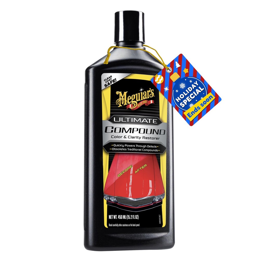 Meguiar’s Ultimate Compound, Pro-Grade Car Scratch 16 oz, Compound