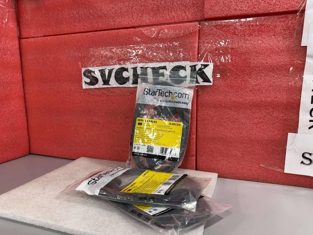 StarTech SCNM9FM2MBK DB9 RS232 Serial Null Modem Cable 2M BLACK