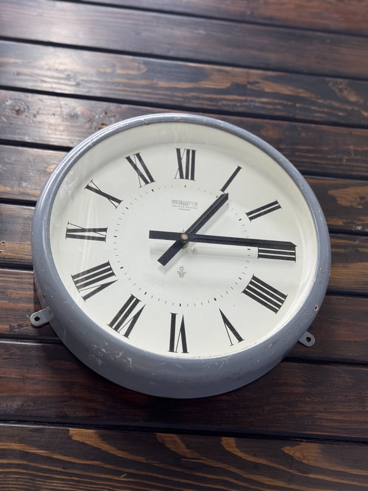 Authentic German-Made Wempe Ship Clock – Victorian Nautical Wall Timepiece
