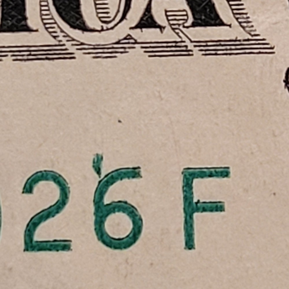 1 Dollar minor ink error Banknote