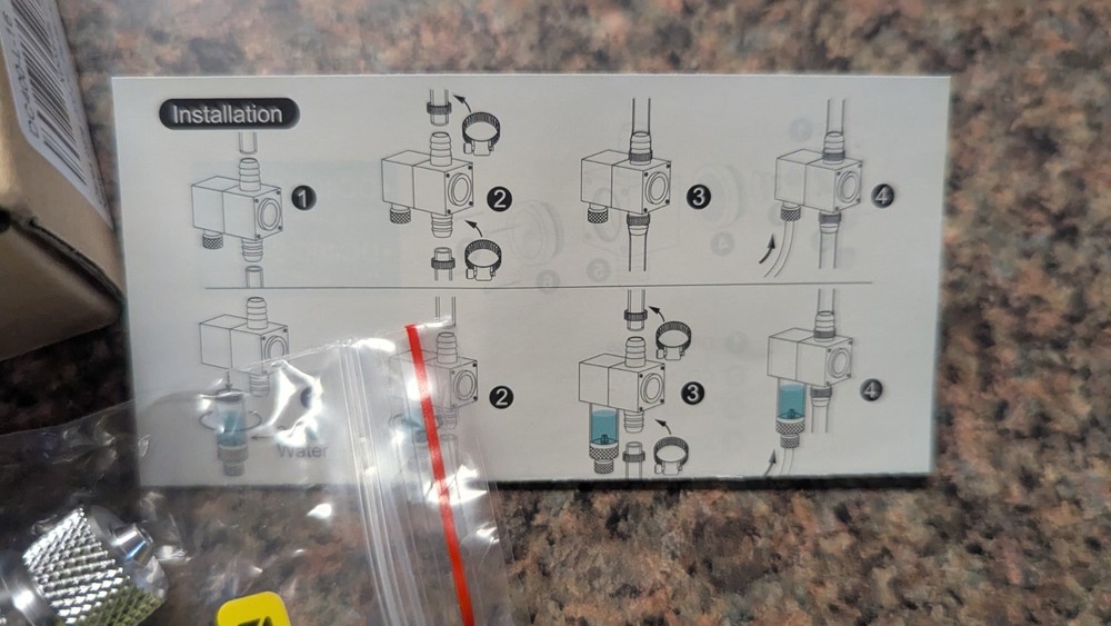 External Inline Co2 Diffuser 16/22 mm Bubble Counter Planted Aquarium ALUMINUM